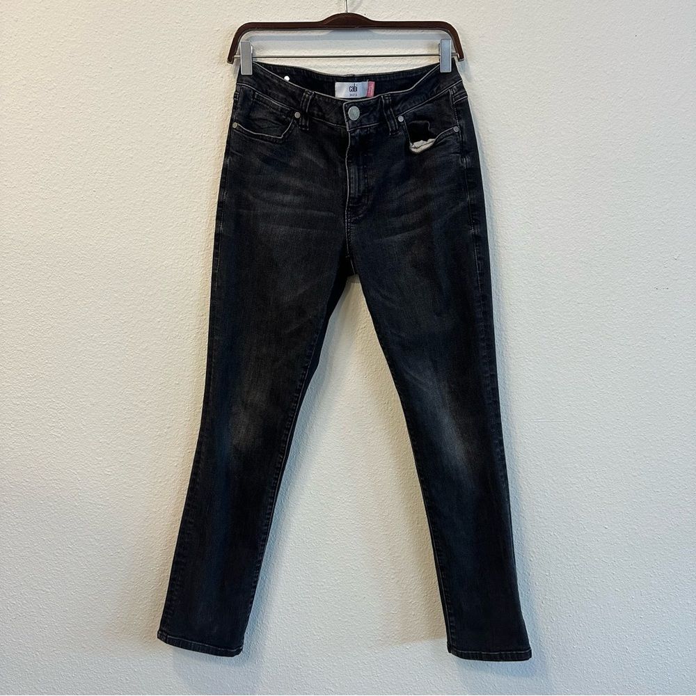 CAbi High Straight Jean Smolder 452